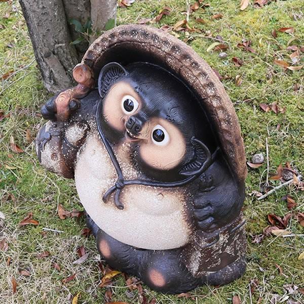 信楽焼 20号古信楽福々ひねり狸 たぬき タヌキ 開運 縁起物 可愛い