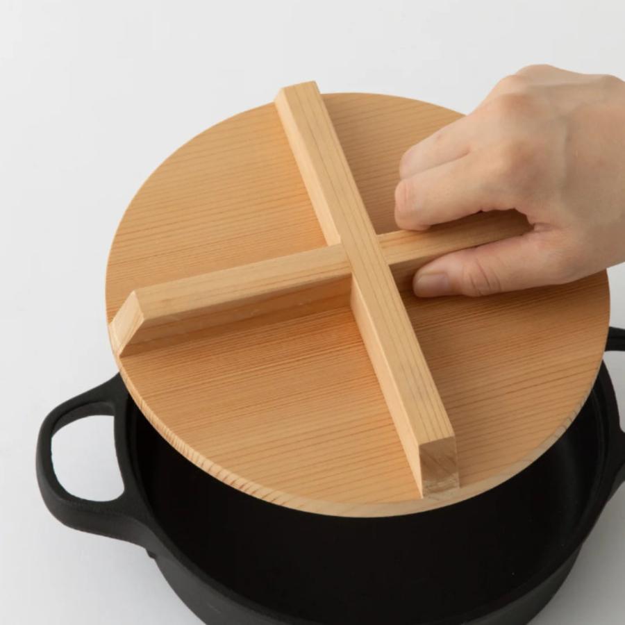 OIGEN（オイゲン） 及源鋳造 南部鉄器 鉄鍋 JYO 24cm 木蓋付き 日本製