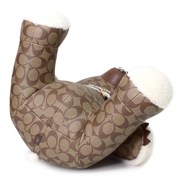 COACH（コーチ） ぬいぐるみ コーティングキャンバス ぺブルレザー