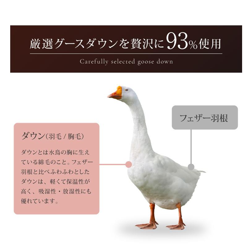 日本製 羽毛ふとん シングル 1.2kg ロイヤルゴールドラベル ポーランド