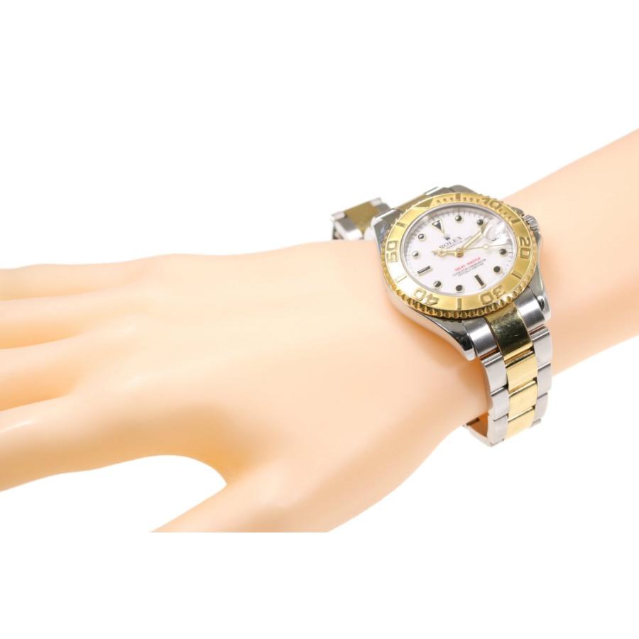 ROLEX（ロレックス） ヨットマスター・白文字盤 コンビ SS×YG・自動