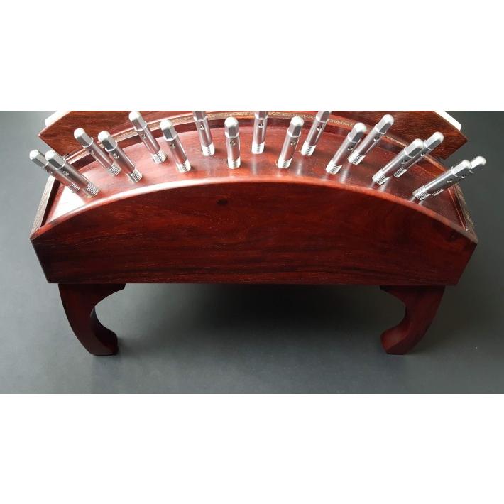 琴/箏【最高級品】十七絃琴【くり甲・玉縁紅木巻】（YSP-17006） : 和