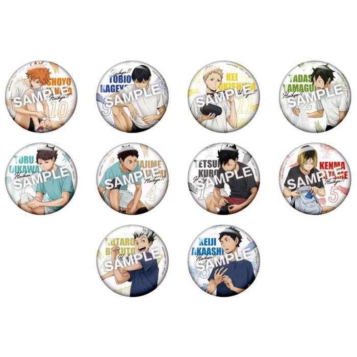 ハイキュー!! カラパレ 準備トレーディング缶バッジ 1BOX=10パック入り