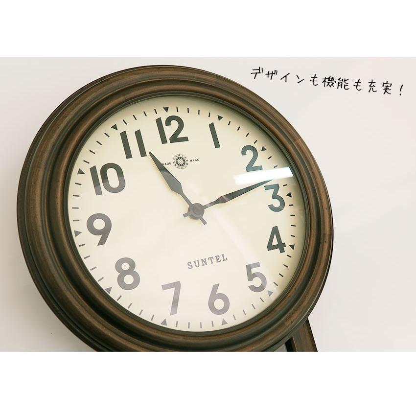 振り子時計 掛け時計 オシャレ 木製 アンティーク風 壁掛け時計 送料