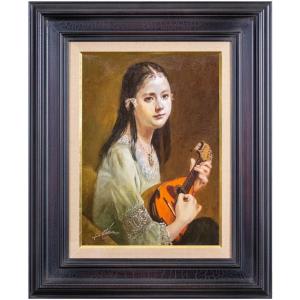 奥西賀男 『パンジー』 油絵・油彩画 F4(4号) : 内田画廊 - 通販