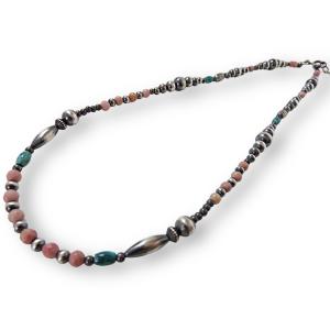 インディアンジュエリーネックレス ナバホ族 シルバー925 ターコイズ