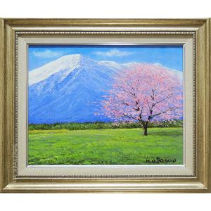 絵画 油絵 清流梓川 （西村拡人） 【海・山】【肉筆】【油絵】【6号