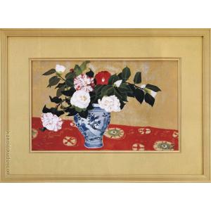 小倉遊亀 絵画 姉妹 【複製】【美術印刷】【巨匠】【変型特寸