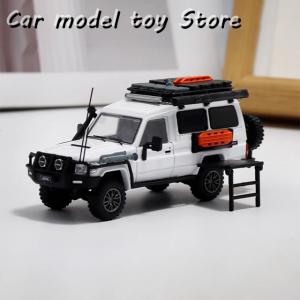 ミニカー 1/64 トヨタ ランドクルーザー ランクル LC76 白色 Paragon