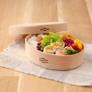 弁当箱 丸弁当 500cc 栗久 曲げわっぱ 元丸屋特注品 : 元丸屋ヤフー店