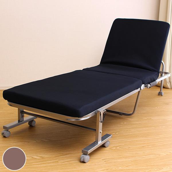 折りたたみベッド セミシングル スチールフレーム 幅65cm （ ベッド