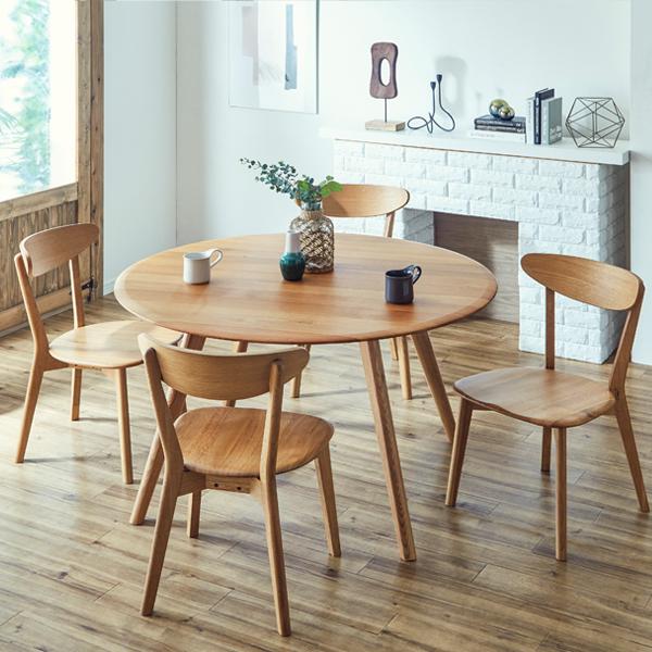 爆買 ダイニングセット 120cm-5点セット 丸テーブル ダイニング