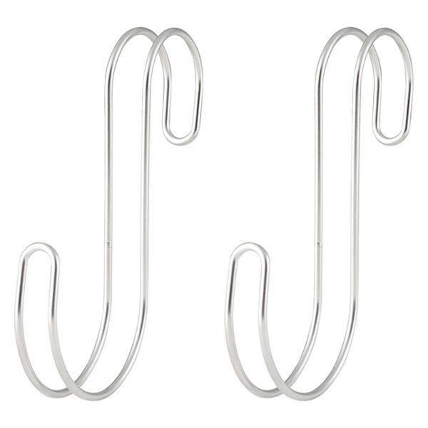 LOHACO - 無印良品 ステンレス横ブレしにくいS字フック 大 2個入 約7cm