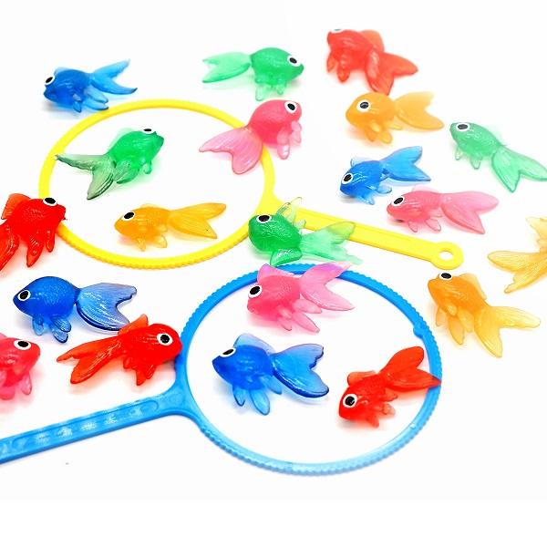 TPRカラフル金魚 約100個セット きんぎょ 縁日すくい 縁日 景品 お祭り