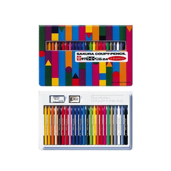サクラクレパス クーピーペンシル 24色 ソフトケース 文房具 FY24R1