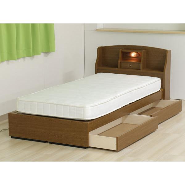 ベッド シングルベッド 在庫処分 アウトレット 激安 送料無料 棚 照明