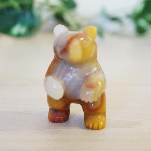 ジャスパー 熊の置物 天然石 彫刻 Jasper 碧玉 動物 : Mineral&Fossil