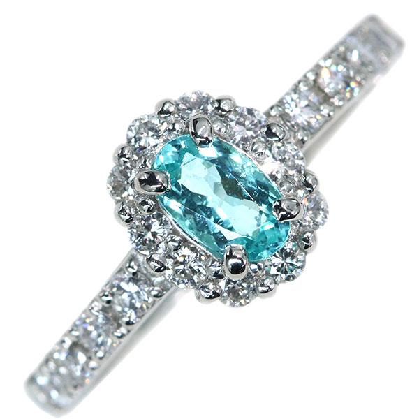 パライバトルマリン リング/指輪 0.350カラット プラチナ900 PT900