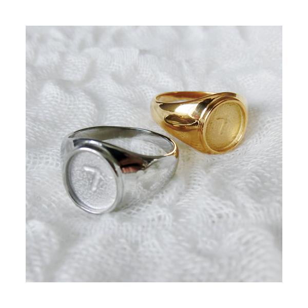 グルーデコ土台 縦オーバルリング81 シルバー/ゴールド 指輪