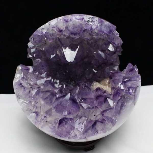 5.7Kg アメジスト笑口 丸玉 205mm パワーストーン 天然石 t602-1931