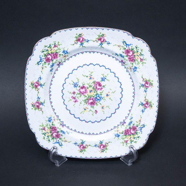 Royal Albert ロイヤル・アルバート プチポワン 24cmスクエアプレート