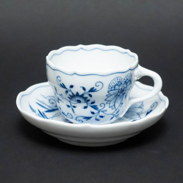 ブルーオニオン マイセン コーヒーカップ＆ソーサー（140ml