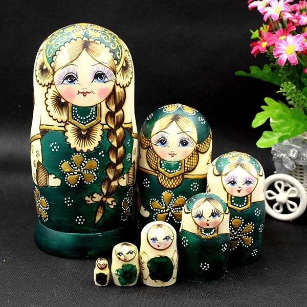 マトリョーシカ ロシア 人形 民芸品 土産物 手作り人形 手描き