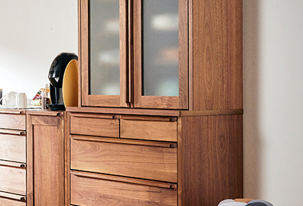 開梱設置無料]【大川家具】ダイニングボード 90cm幅 アレン