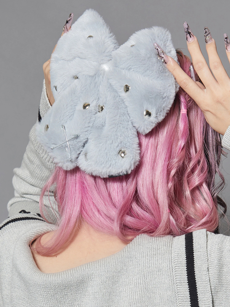 ファーリボンバレッタ - Ank Rouge(アンクルージュ)のヘッドアクセ