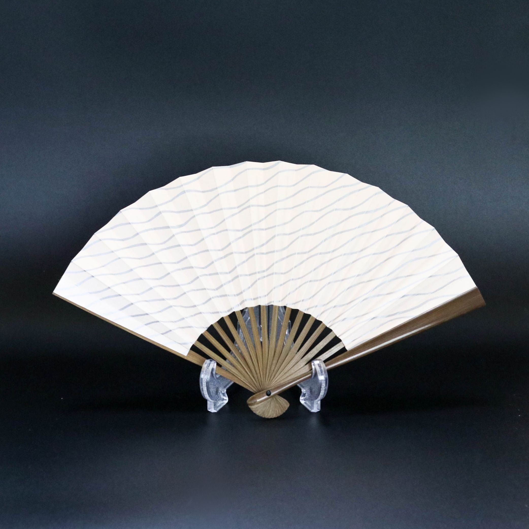 在庫限り】江戸扇子 | 立湧 サーモン | 女持 唐木 | 雲錦堂 深津