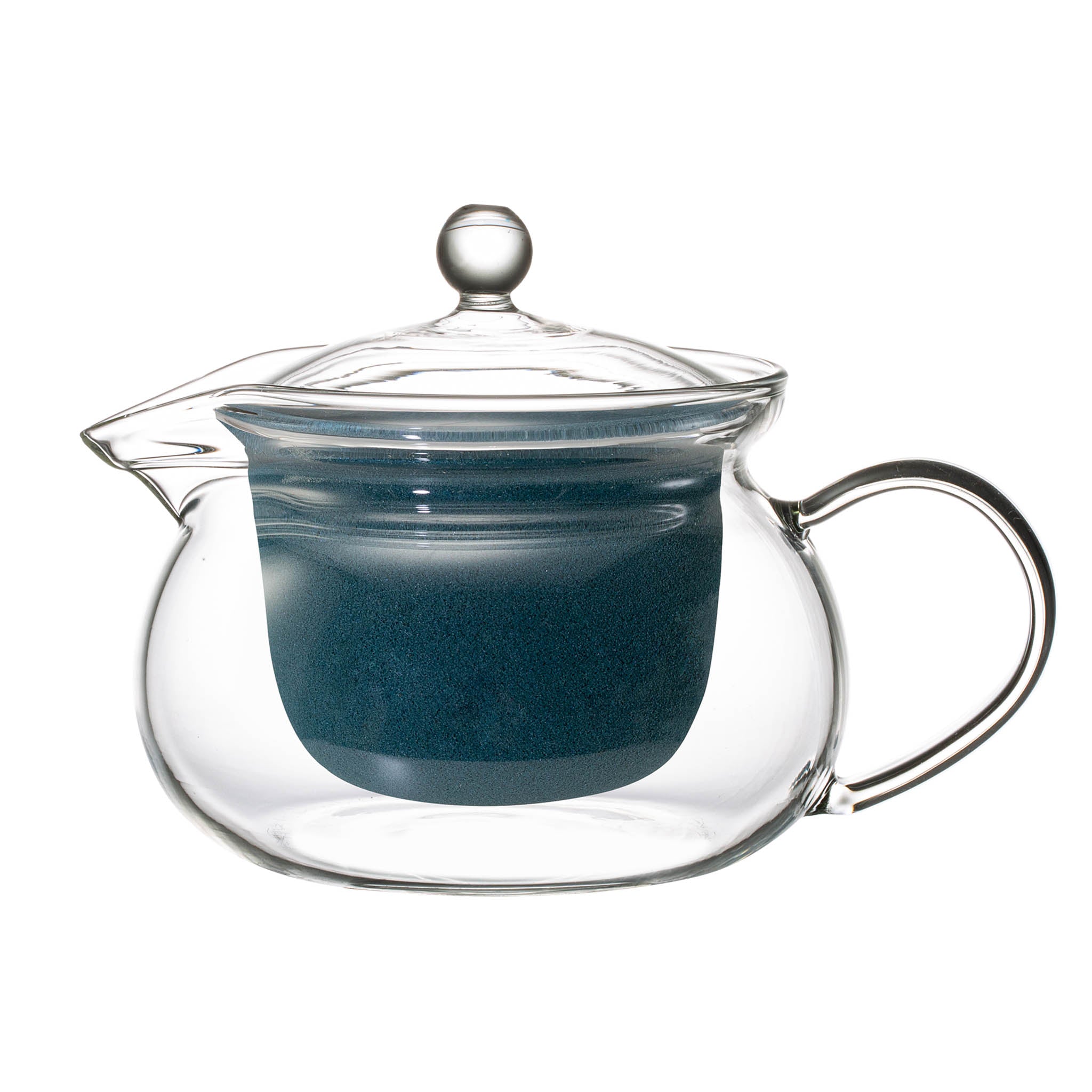 波佐見焼 セラミック ティーポット | 葉ポット | ピーコックグリーン