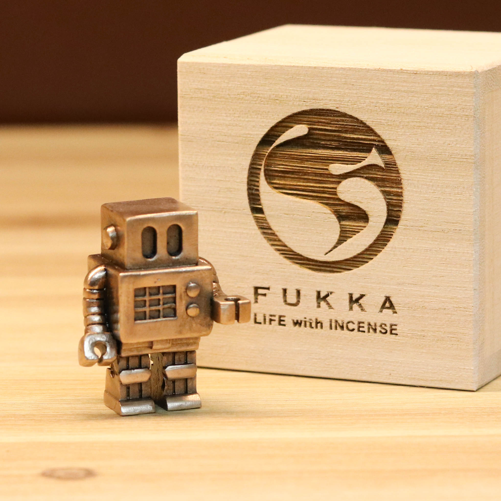 高岡銅器 香立 | 福香 ロボット 1号 | ブロンズ | 中村製作所