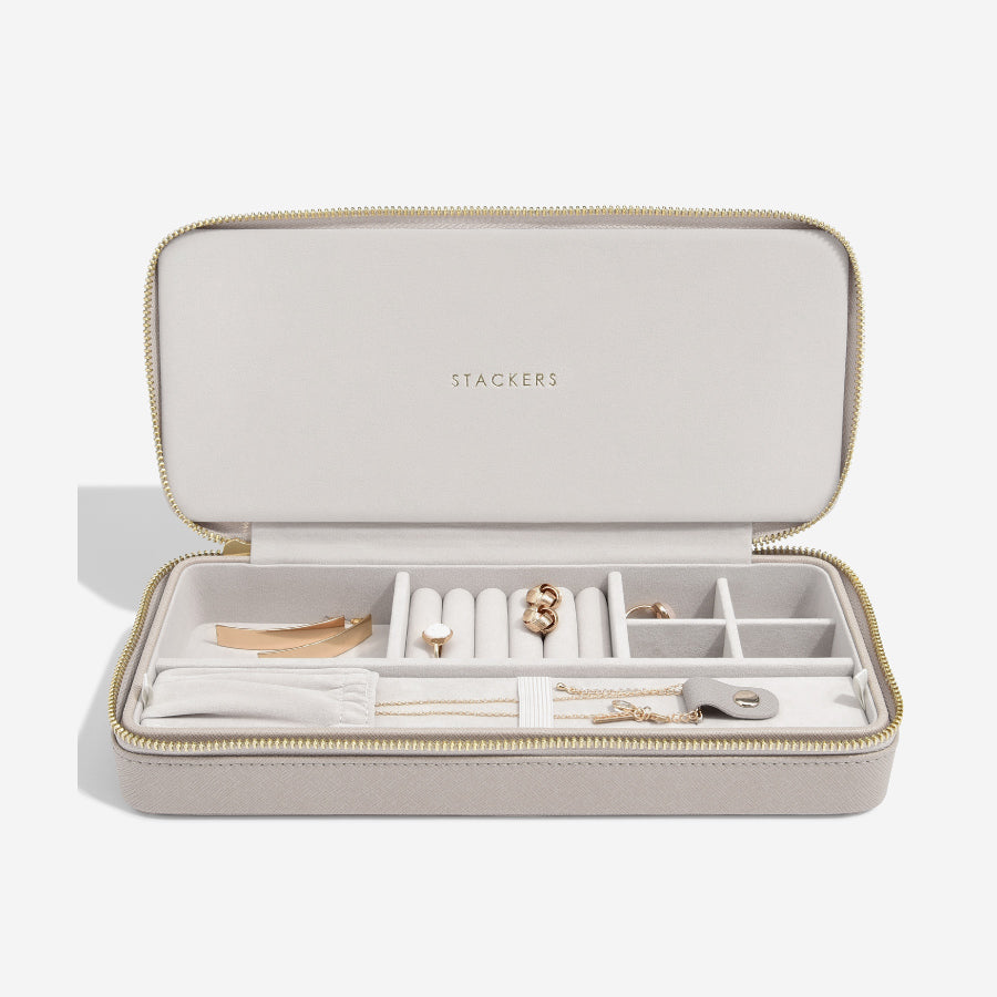 トラベルジュエリーボックス SLEEK トープ – STACKERS LONDON