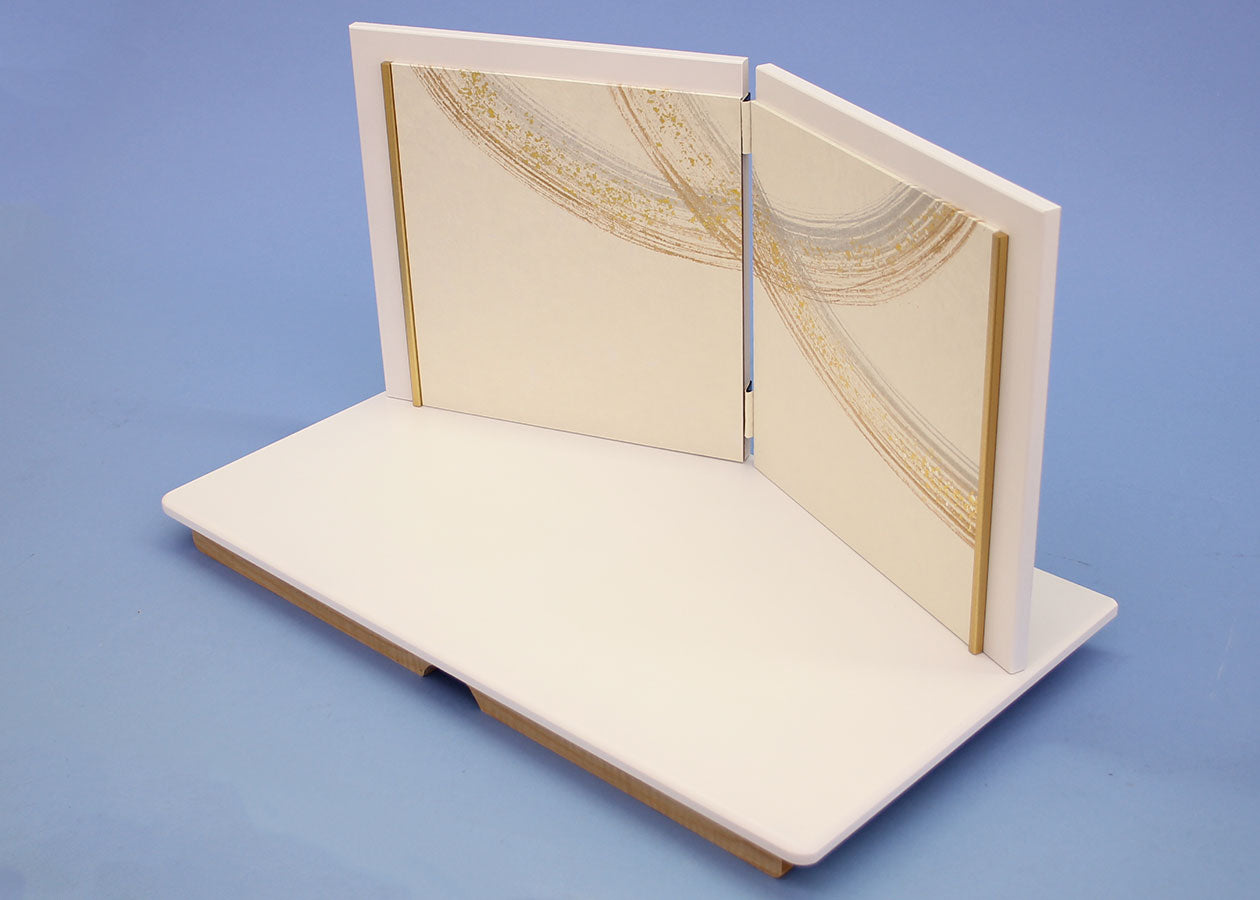 雛人形・平台屏風セット 幅50cm 白しけ引き – 寿鳳人形の東芸