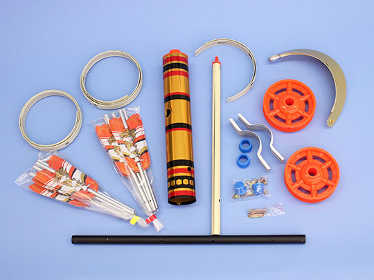 五月幟備品 鯉のぼり用矢車単品4m、5m鯉のぼりセット用 3号ブリキ矢車