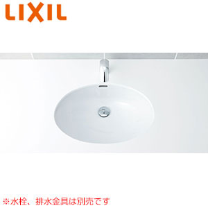 L-2295｜LIXIL洗面器単品[アンダーカウンター式][楕円形]
