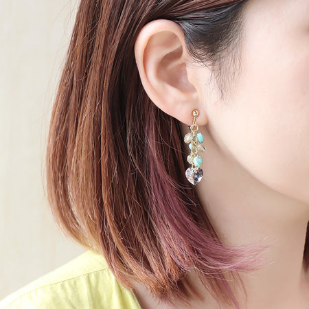 レシピNo.KR0485 ドイツ製アクリルのミニハートアクセサリー2種 – 貴和