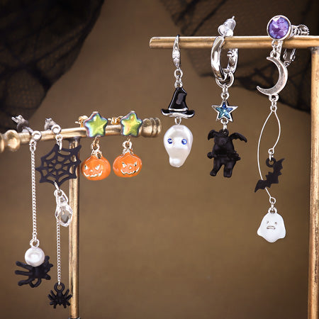 レシピNo.KR0843 ハロウィンチャームのイヤーアクセサリー5種 – 貴和