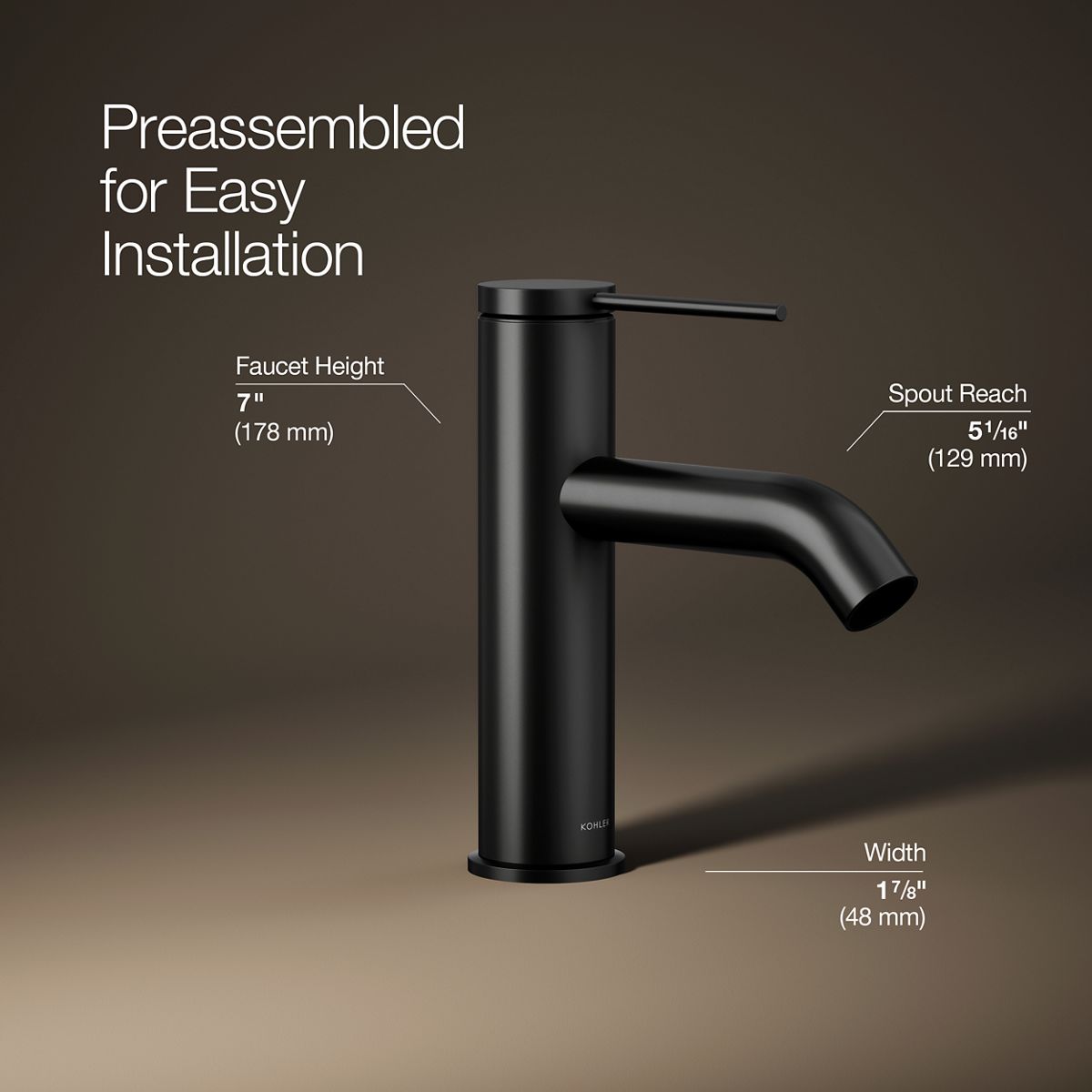 KOHLER | 77958-4A | Components™| Single-handle bathroom sink