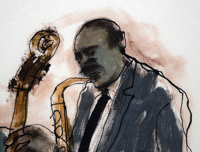 津田耕「Swing」ジグレー版画 絵画買取・販売の小竹美術