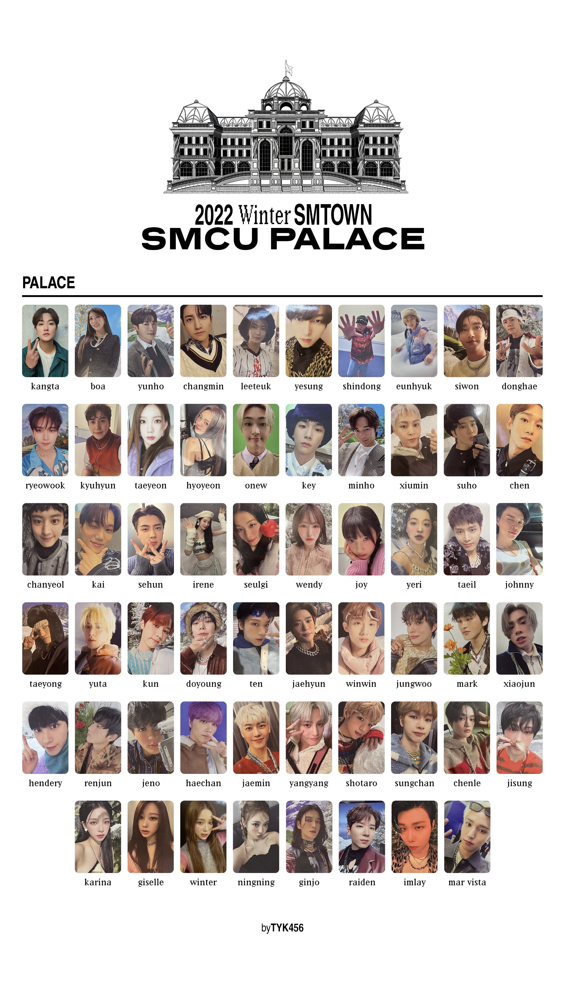 SMTOWN] 2022 Winter SMTOWN : SMCU EXRPESS : Palace Photocards