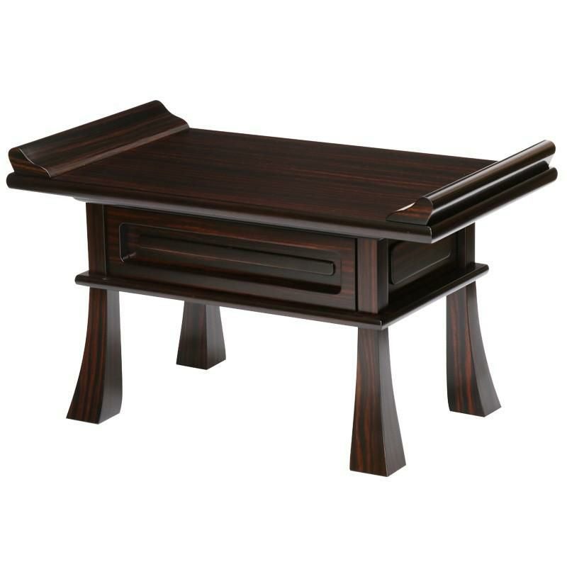 経机 仏具 紫檀調・黒檀調・ケヤキ調 20号 幅60cm 仏具 仏壇机 仏壇