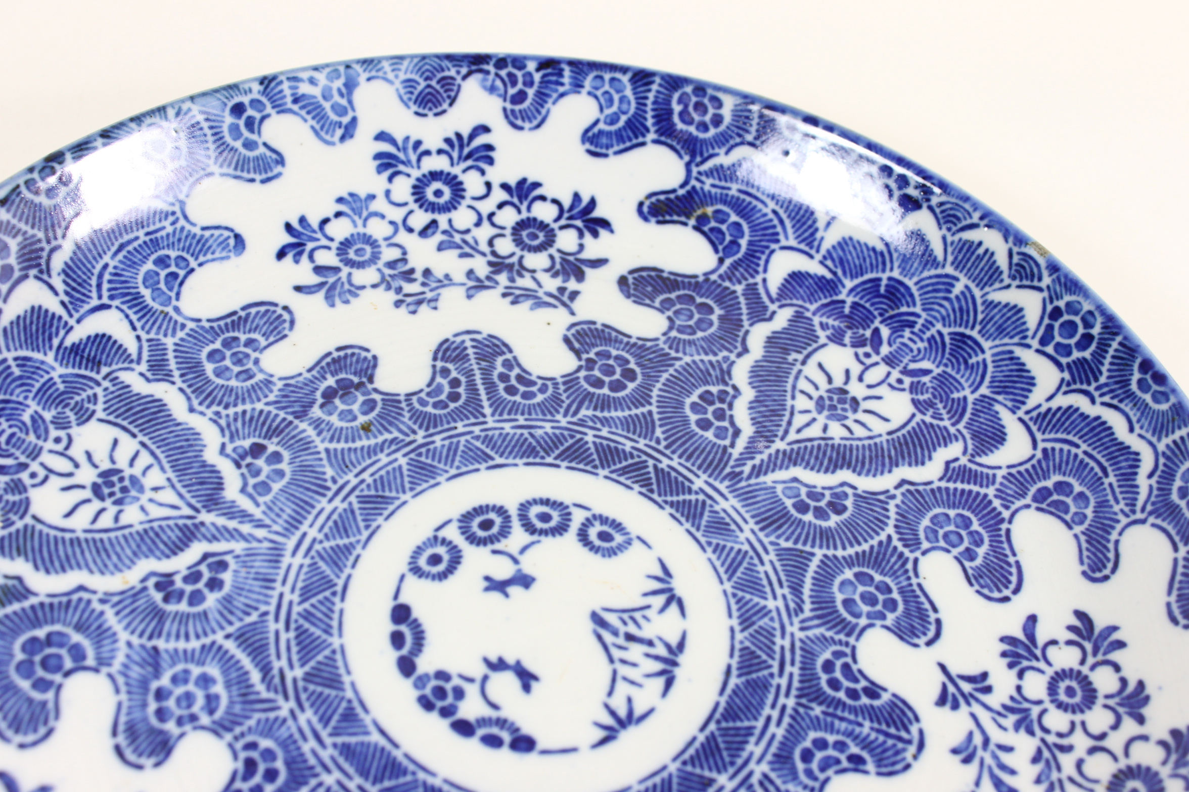 染付印判7寸皿 明治/22㎝ Dish/19c./Japan – 倉日用商店