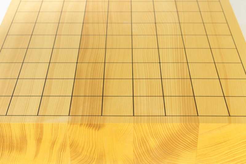 日向産】本榧卓上将棋盤 2寸柾目（ハギ）214201