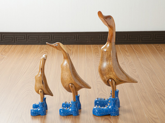 ベベジュニア あひるの木製オブジェ [5色展開]【duck-s】 /アジアン