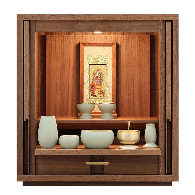モダン仏壇 TSUDOU ウォールナット | お仏壇の通販 | インテリア仏壇