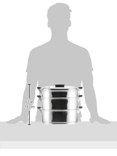 Amazon｜神子島製作所 桃印 角型蒸器 29cm3段 18-0ステンレス 日本