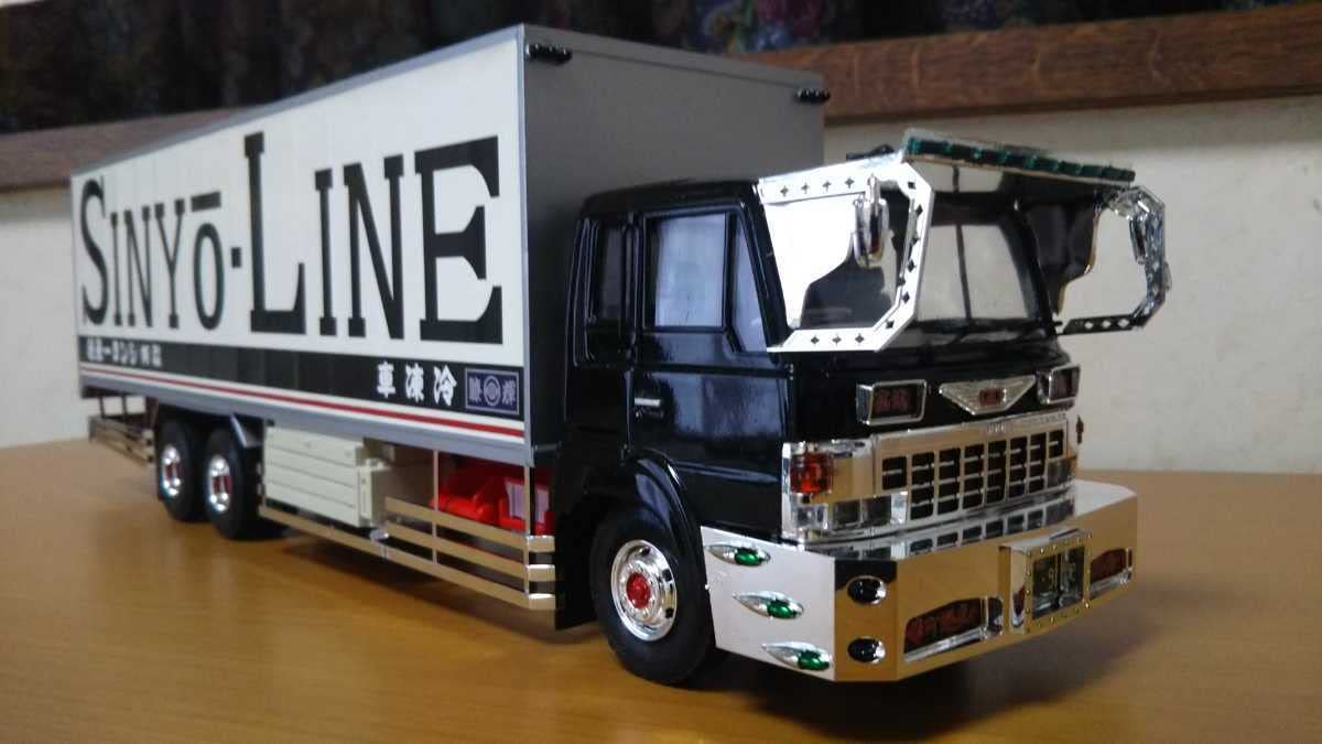 Amazon.co.jp: アオシマデコトラ日野スーパードルフィン冷凍車完成品