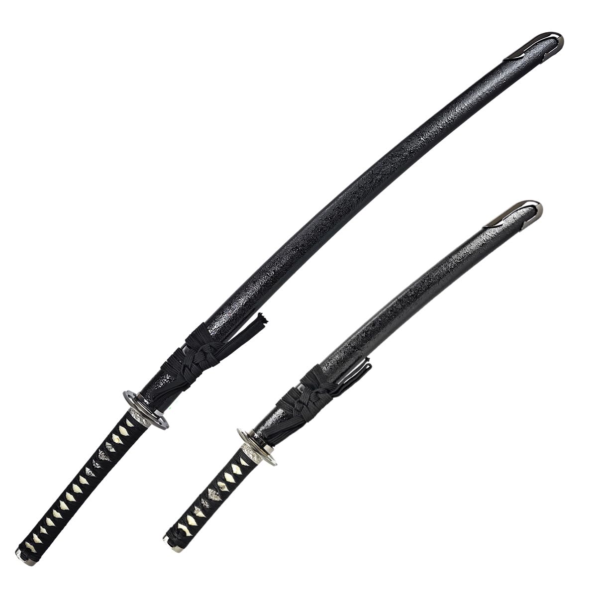 Amazon | しのびや 模造刀 宮本武蔵 二刀流 海鼠鍔 大小セット (刀・鞘