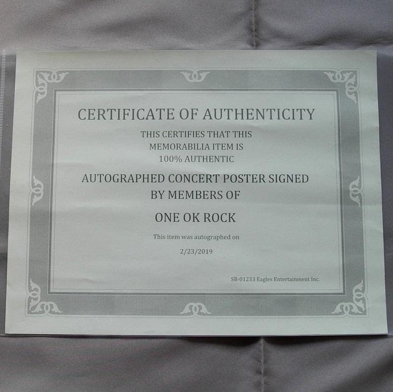 Amazon.co.jp: ONE OK ROCK ワンオクロック US公演 直筆サイン入り